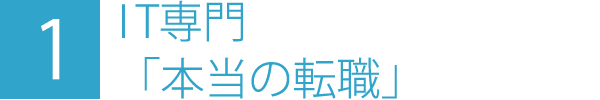 IT専門コンサルタントが「本当の転職」をご提案